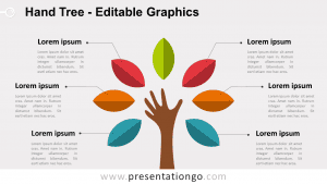 Free Hand Tree PowerPoint Diagram - Widescreen size (16:9)