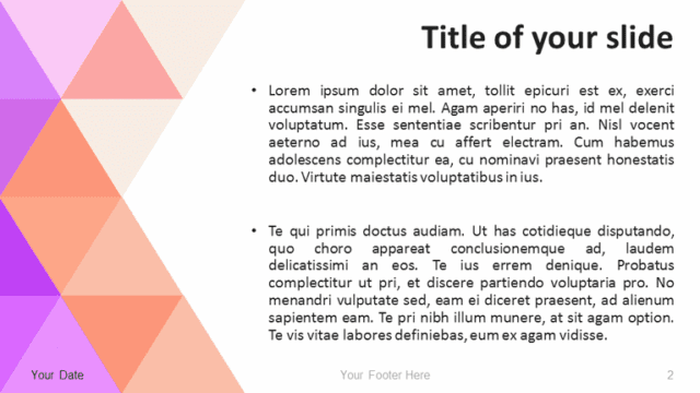 Free Abstract pastel PowerPoint Template - Widescreen - Slide 2