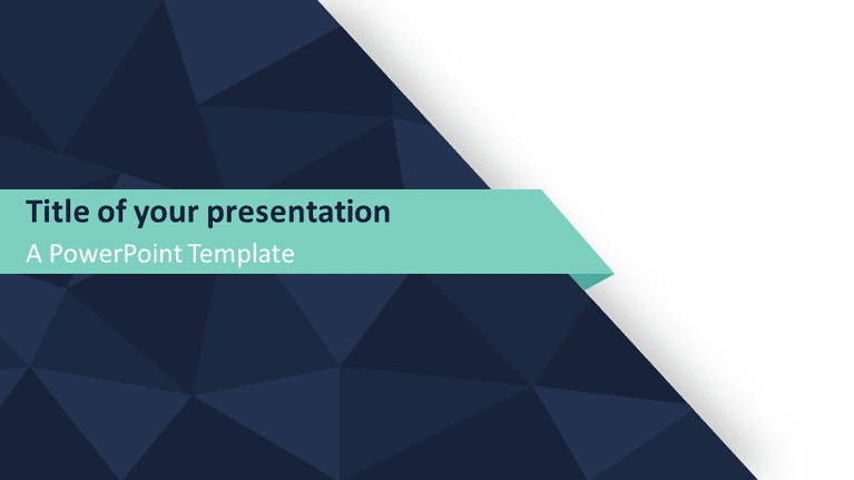 Free Abstract Triangle Pattern PowerPoint Template - Widescreen