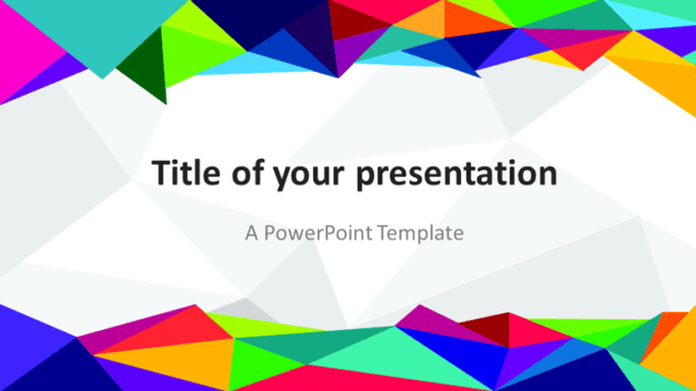 PowerPoint template with colors of the 80s - Widescreen Free PowerPoint template with colors of the 80s - Widescreen