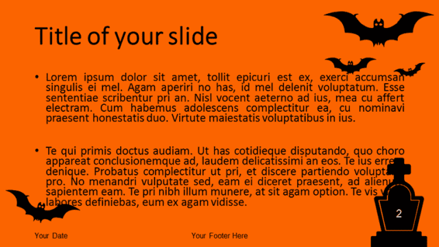 Free Halloween PowerPoint template - Slide 2