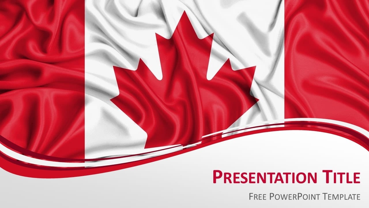 Canada Flag PowerPoint Template