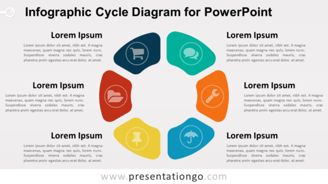 PowerPoint template with infographic cycle diagram PowerPoint template with infographic cycle diagram