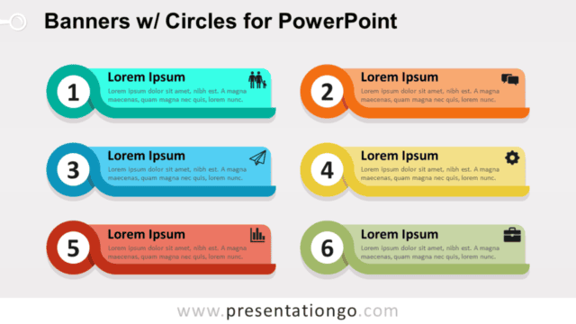 Banners with Circles Text Boxes for PowerPoint Banners with Circles Text Boxes for PowerPoint