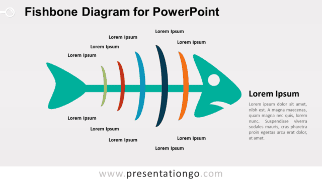 Cause and Effect - Fishbone Diagram for PowerPoint - Colored Version Cause and Effect - Fishbone Diagram for PowerPoint - Colored Version