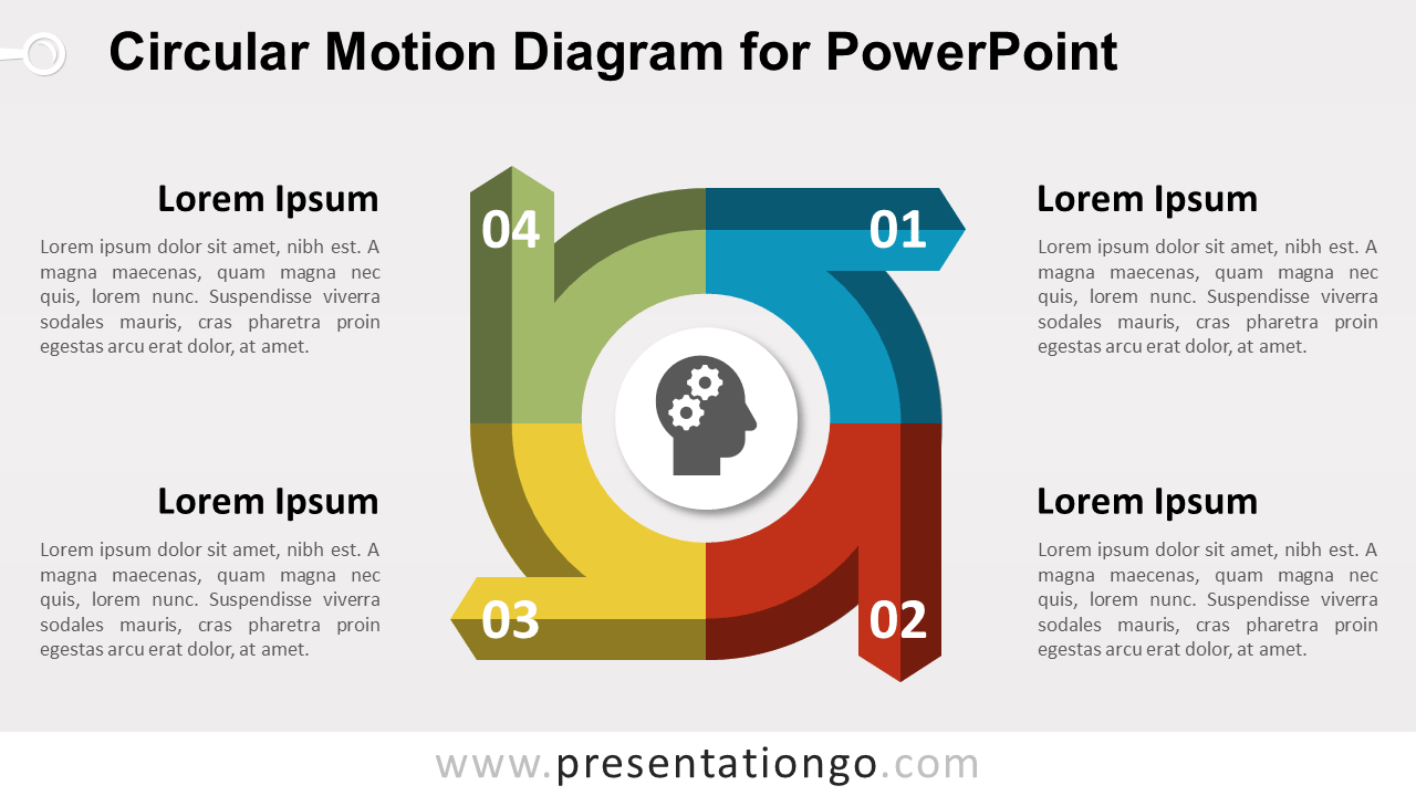 Editable circular Diagram for PowerPoint