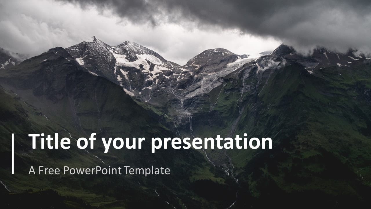 Simple PowerPoint Template with Full Picture Background