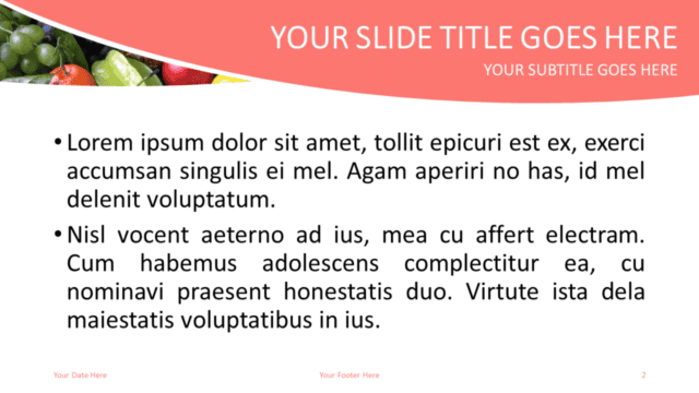 Fruits Free PowerPoint Template - Slide 2 Fruits Free PowerPoint Template - Slide 2