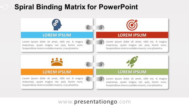 Free Spiral Binding Matrix Template for PowerPoint