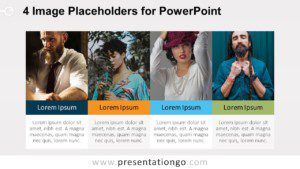 4 Image Placeholders - PowerPoint Template with Photos