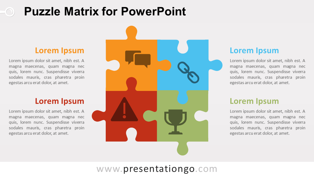 Free Puzzle Matrix for PowerPoint