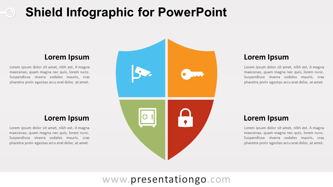 Free Matrix Shield Infographic for PowerPoint