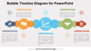 Free Bubble Timeline PowerPoint Diagram
