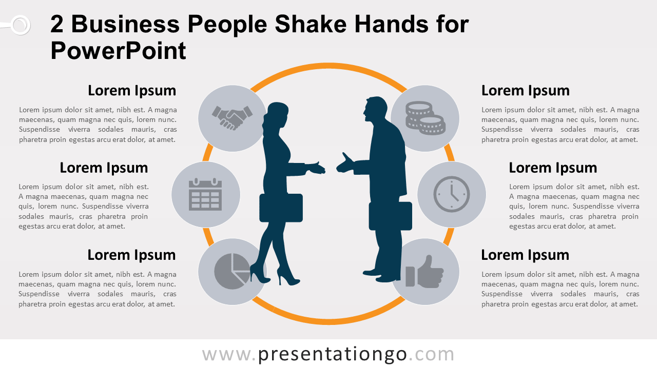 Free Business People Hand Shake for PowerPoint