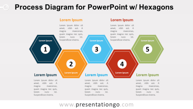 Process PowerPoint Diagram with Hexagons Free Process PowerPoint Diagram with Hexagons
