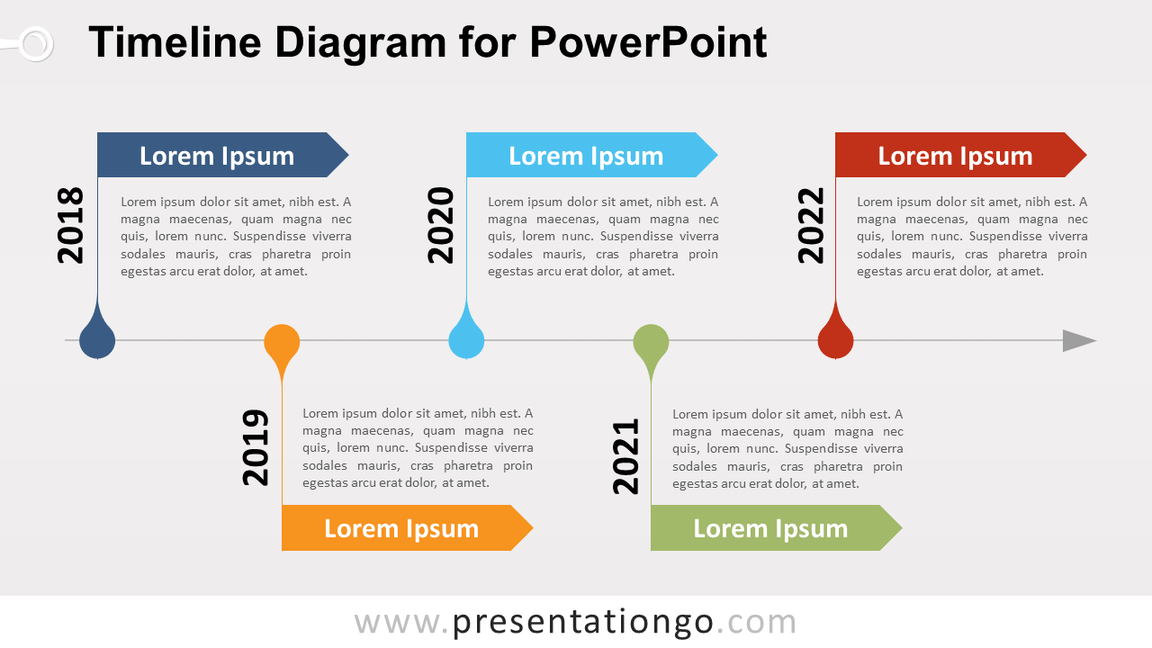 Free Timeline PowerPoint Diagram