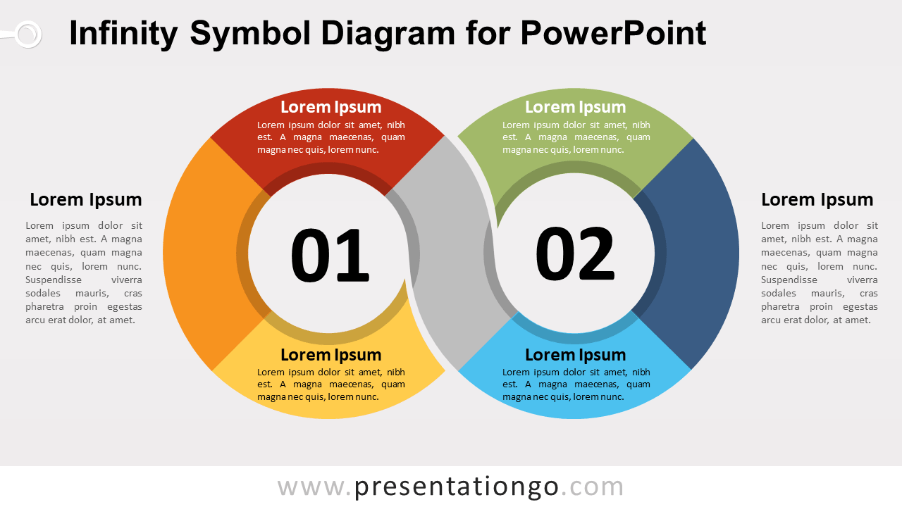 Free Infinity Symbol PowerPoint Diagram