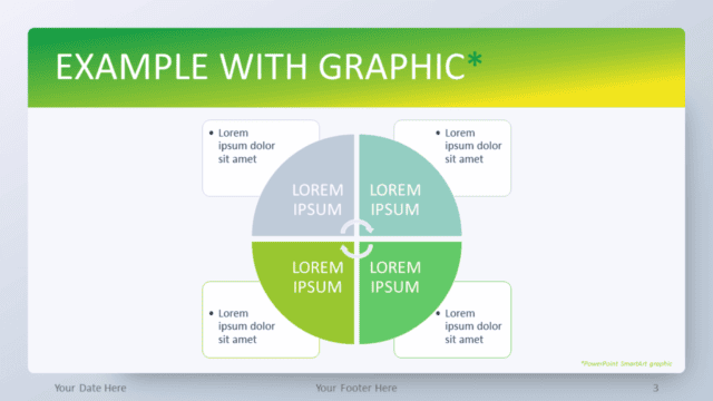 Green Gradient PowerPoint Template - SmartArt Graphic Free Green Gradient PowerPoint Template - SmartArt Graphic