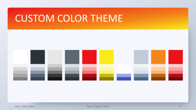 Orange Gradient PowerPoint Template - Custom Color Theme Free Orange Gradient PowerPoint Template - Custom Color Theme