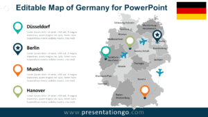 Free Germany Map for PowerPoint