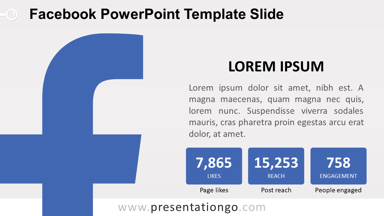 Free Facebook PowerPoint Slide