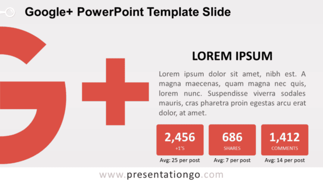 Google Plus PowerPoint Slide Free Google Plus PowerPoint Slide