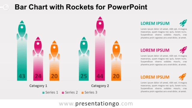 Bar Chart with Rockets for PowerPoint (Example 2) Bar Chart with Rockets for PowerPoint (Example 2)