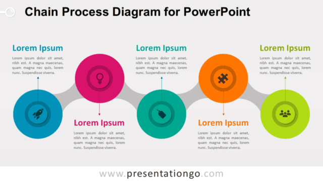 Chain Process - PowerPoint Diagram Chain Process - Free PowerPoint Diagram