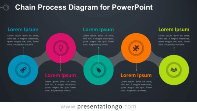 Chain Process - PowerPoint Diagram Template Chain Process - Free PowerPoint Diagram Template