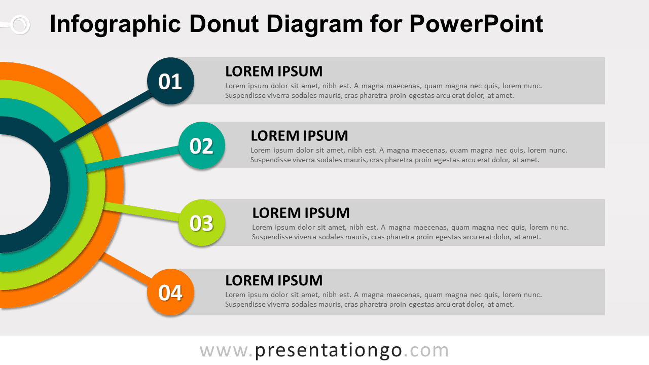 Free Donut Diagram for PowerPoint