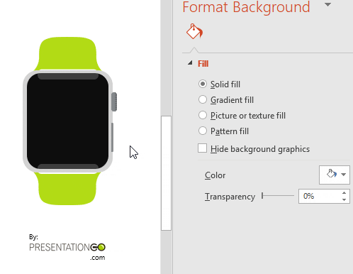 Smartwatch Mockup for PowerPoint - Usage Instructions
