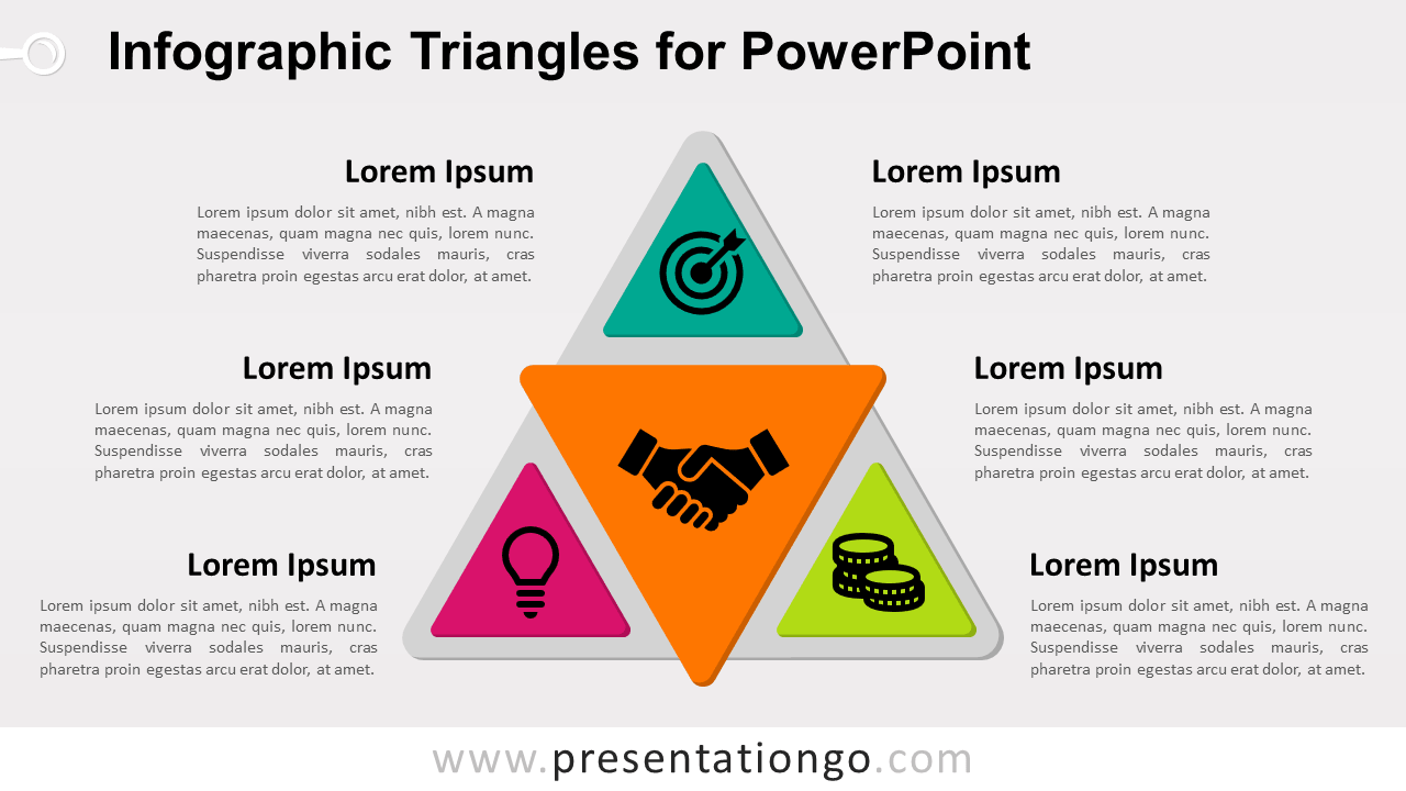 Free Infographic Triangles PowerPoint Template