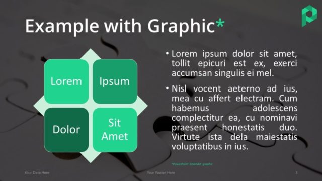 Jigsaw Puzzle Template for PowerPoint (Dark) - Graphic Example Free Jigsaw Puzzle Template for PowerPoint (Dark) - Graphic Example