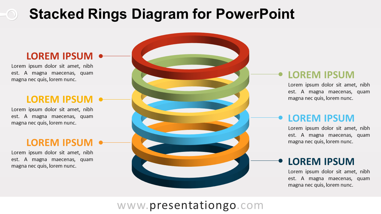 Free Stacked Rings for PowerPoint