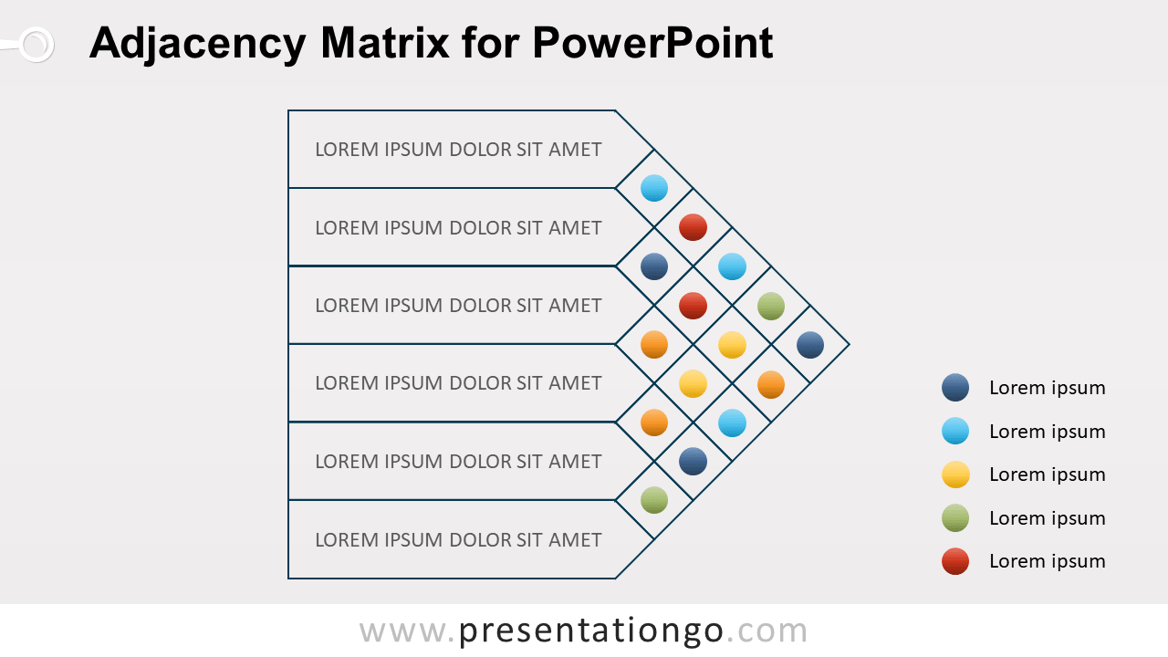 Adjacency Matrix for PowerPoint