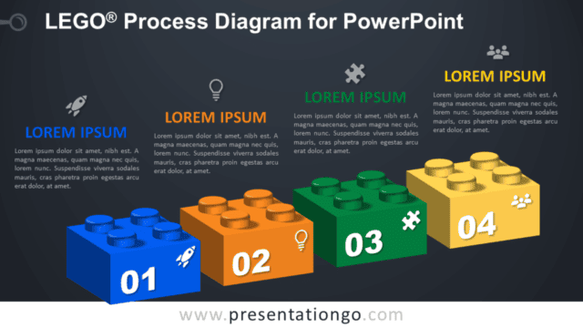 Lego Process for PowerPoint - Dark Background Lego Process for PowerPoint - Dark Background