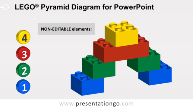 Lego Pyramid for PowerPoint - Not Editable Elements Lego Pyramid for PowerPoint - Not Editable Elements