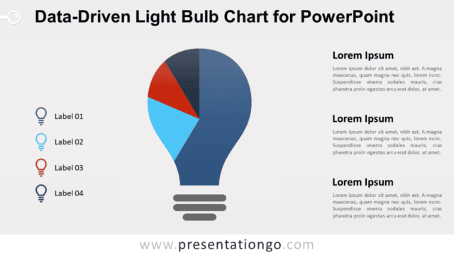 Light Bulb Chart for PowerPoint Free Light Bulb Chart for PowerPoint