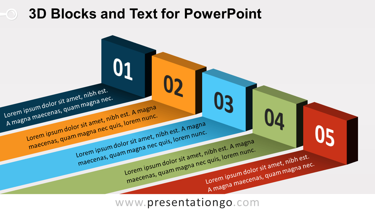 Free 3D Blocks and Text Banners for PowerPoint
