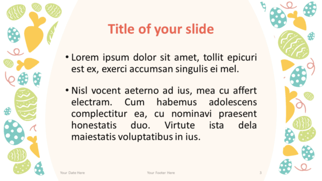 Free Easter PowerPoint Template (Title and Content) - Style 2