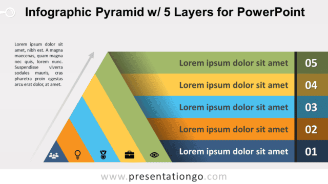 Pyramid with 5 Layers for PowerPoint Free Pyramid with 5 Layers for PowerPoint