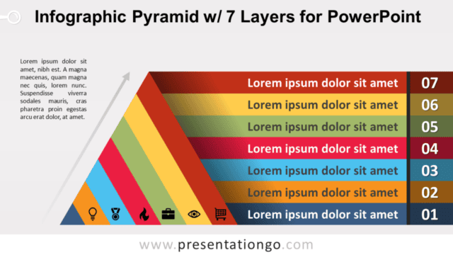 Pyramid with 7 Layers for PowerPoint Free Pyramid with 7 Layers for PowerPoint