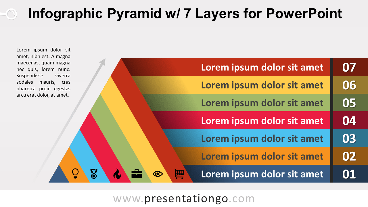 Free Pyramid with 7 Layers for PowerPoint