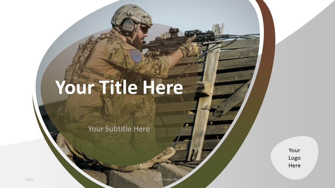 Free Military PowerPoint Template - Cover