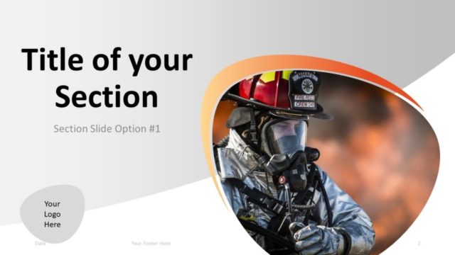 Firefighter PowerPoint Template - Section 1 Free Firefighter PowerPoint Template - Section 1