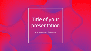 Fluids Free PowerPoint Template (Pink-Purple)
