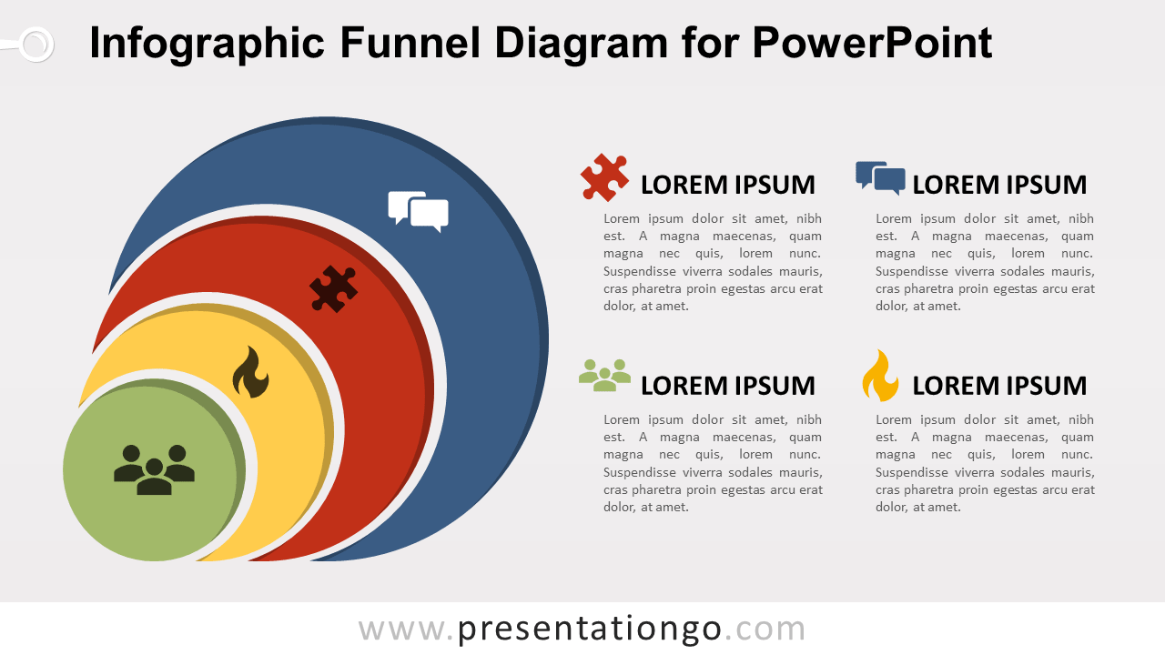 Free Infographic Funnel for PowerPoint