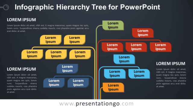Infographic Tree for PowerPoint - Dark Background Free Infographic Tree for PowerPoint - Dark Background
