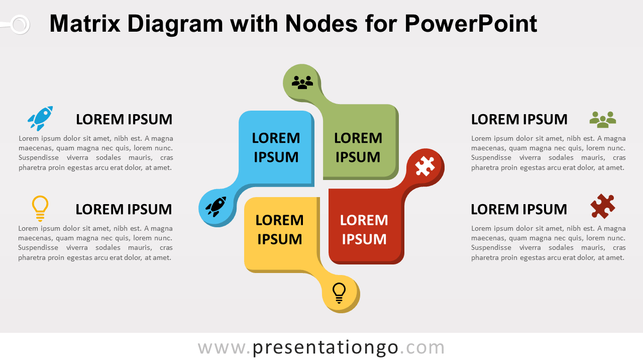 Free Matrix with Nodes for PowerPoint