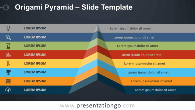 Free Origami Pyramid Template for PowerPoint and Google Slides
